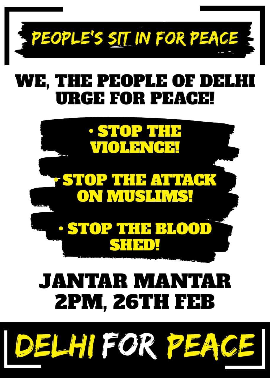 DELHI WANTS PEACE