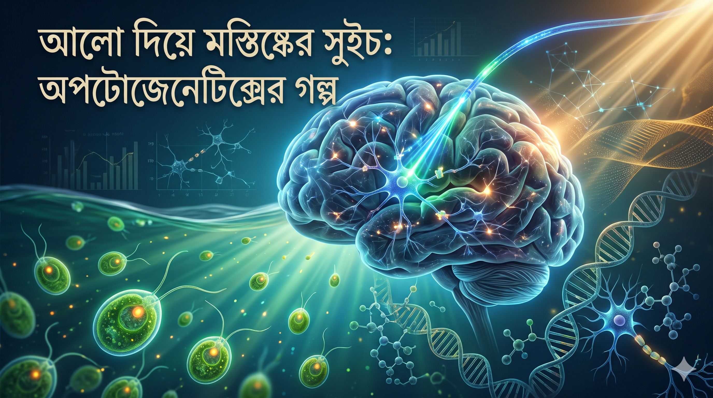 আলো দিয়ে মস্তিষ্কের সুইচ: অপটোজেনেটিক্সের গল্প